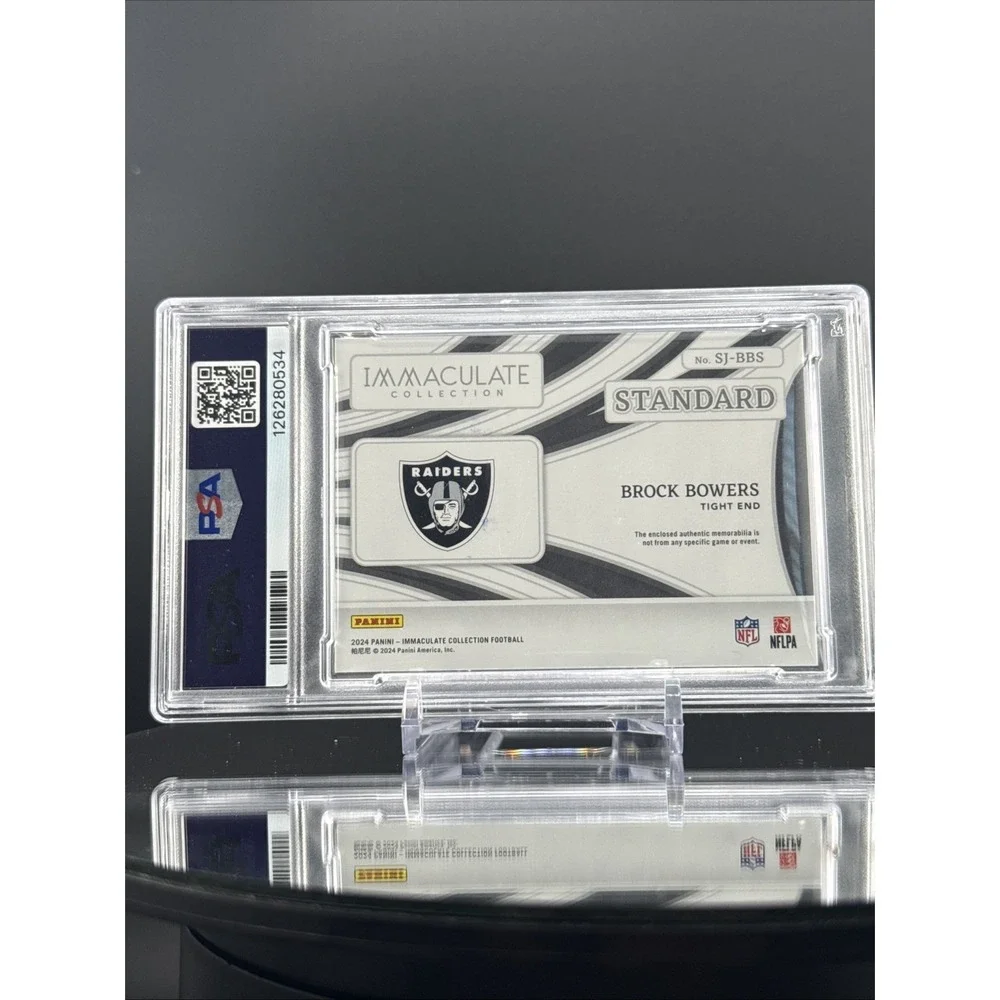 2023 Panini Immaculate Brock Bowers Jersey‎ Patch /49 PSA 9